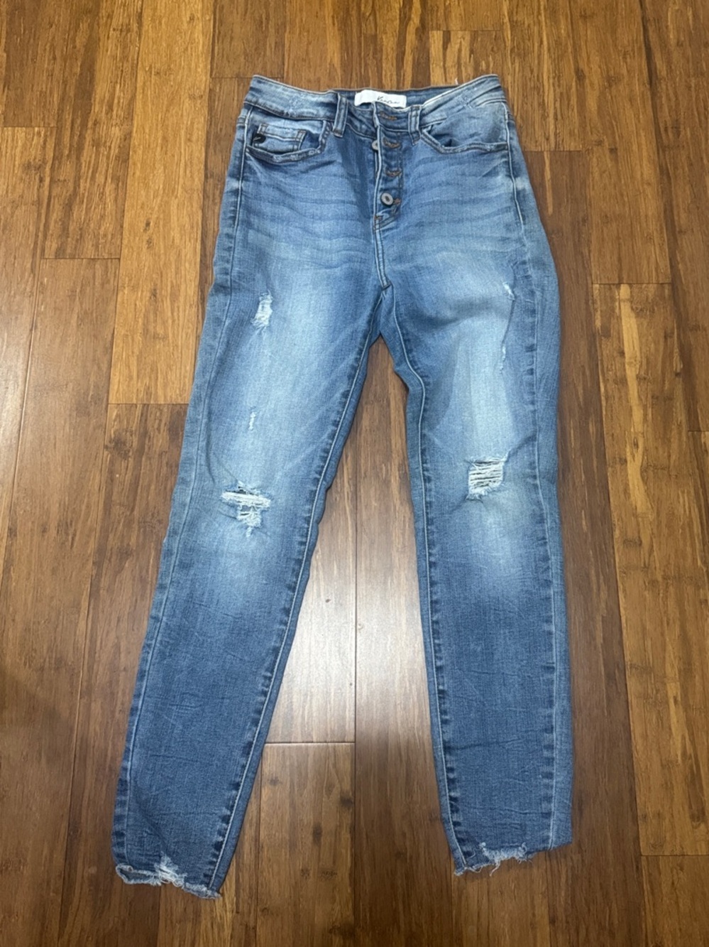 KanCan Distressed Light Blue Boyfriend Jeans